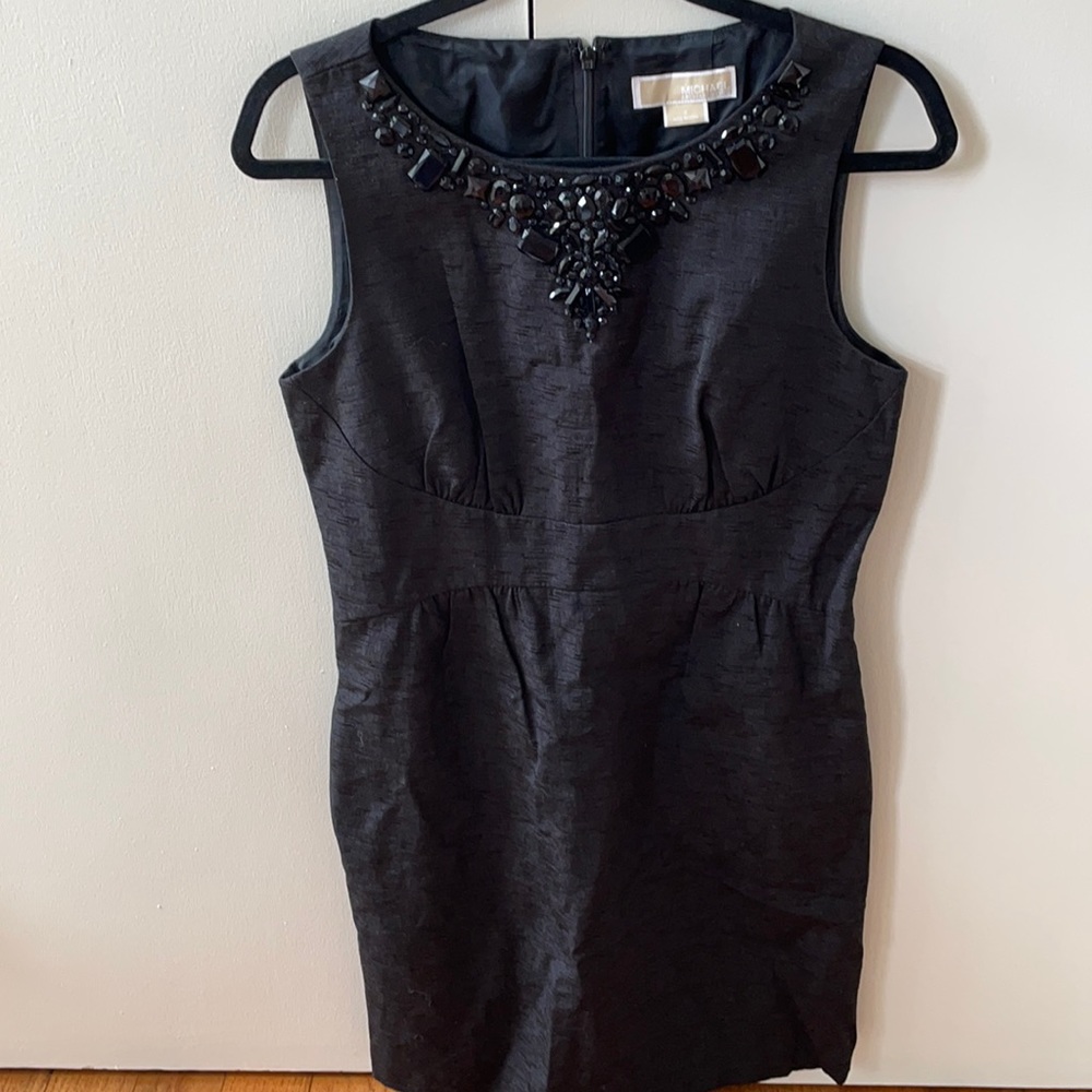 Michael Michael Kors embellished black dress 8